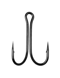Delphin HKD Double Hooks 10 Stück Größe BN/8 Barbed Zwillingshaken Raubfisch Haken-Hook & Co-JJ-Fishing