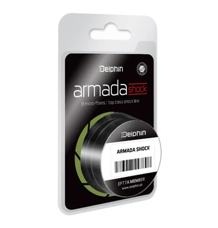 Delphin Armada Shock Line 0,30mm 68lb 20m grün Vorfachmaterial-Vorfachmaterial & Montage-Zubehör-JJ-Fishing