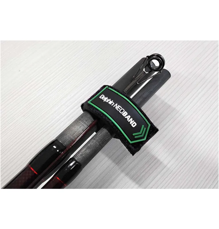 Delphin Neoband 2-teilig Rutenbänder Neopren Rod Bands-Rutenzubehör-JJ-Fishing