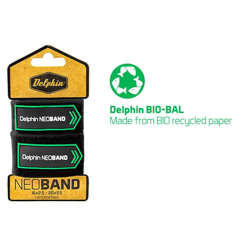 Delphin Neoband 2-teilig Rutenbänder Neopren Rod Bands-Rutenzubehör-JJ-Fishing