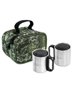Delphin CoTEA Bag Camo C2G Kaffee & Tee Set mit Edelstahl Becher und Löffel-Outdoor Cooking-JJ-Fishing 2