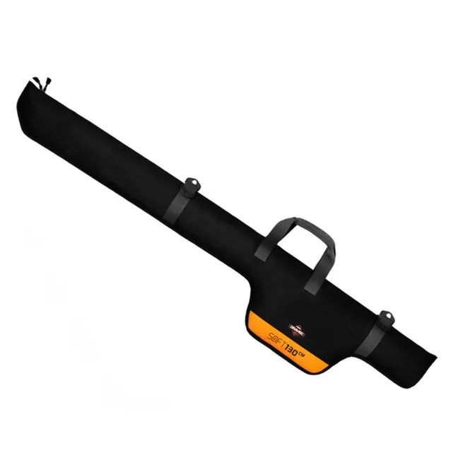 Delphin Dravec Soft 130cm Rutenfuteral Angelruten Tasche Black Orange Edition-Rod Cases-JJ-Fishing
