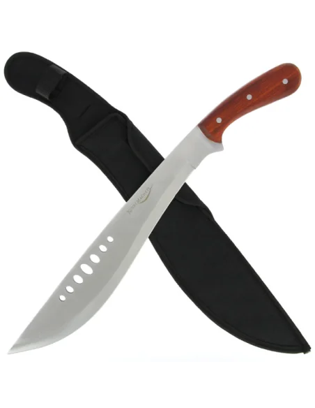Anglo Arms Kukri Machete 572 - 20.75" Machete with Wooden Handle and Case (572)-Knife-JJ-Fishing