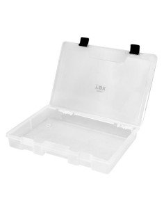 Delphin TBX One Kunstköderbox 350-1P Clip 350x250x55mm Tacklebox Köderbox transparent-Tackle Boxen-JJ-Fishing