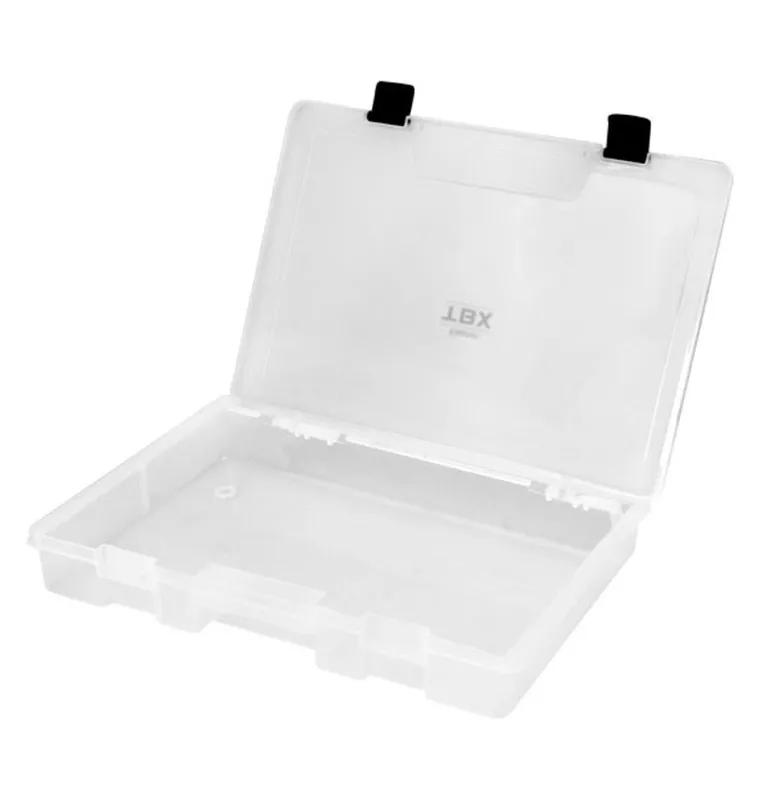 Delphin TBX One Kunstköderbox 350-1P Clip 350x250x55mm Tacklebox Köderbox transparent-Tackle Boxen-JJ-Fishing