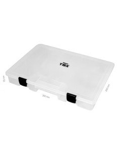 Delphin TBX One Kunstköderbox 350-1P Clip 350x250x55mm Tacklebox Köderbox transparent-Tackle Boxen-JJ-Fishing 2