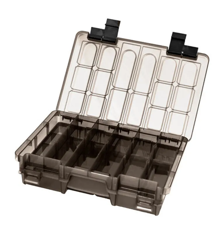 Delphin TBX Duo Kunstköderbox 274-11P Clip 274x180x63mm Tacklebox Köderbox Durchsichtig-Tackle Boxen-JJ-Fishing