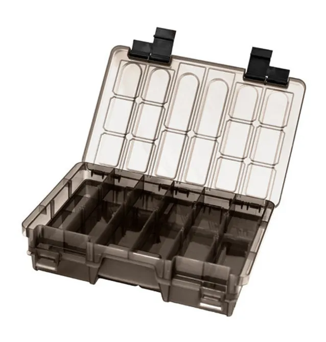 Delphin TBX Duo Kunstköderbox 274-11P Clip 274x180x63mm Tacklebox Köderbox Durchsichtig-Tackle Boxen-JJ-Fishing