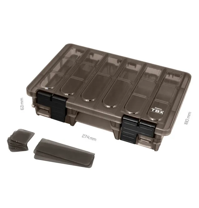Delphin TBX Duo Kunstköderbox 274-11P Clip 274x180x63mm Tacklebox Köderbox Durchsichtig-Tackle Boxen-JJ-Fishing
