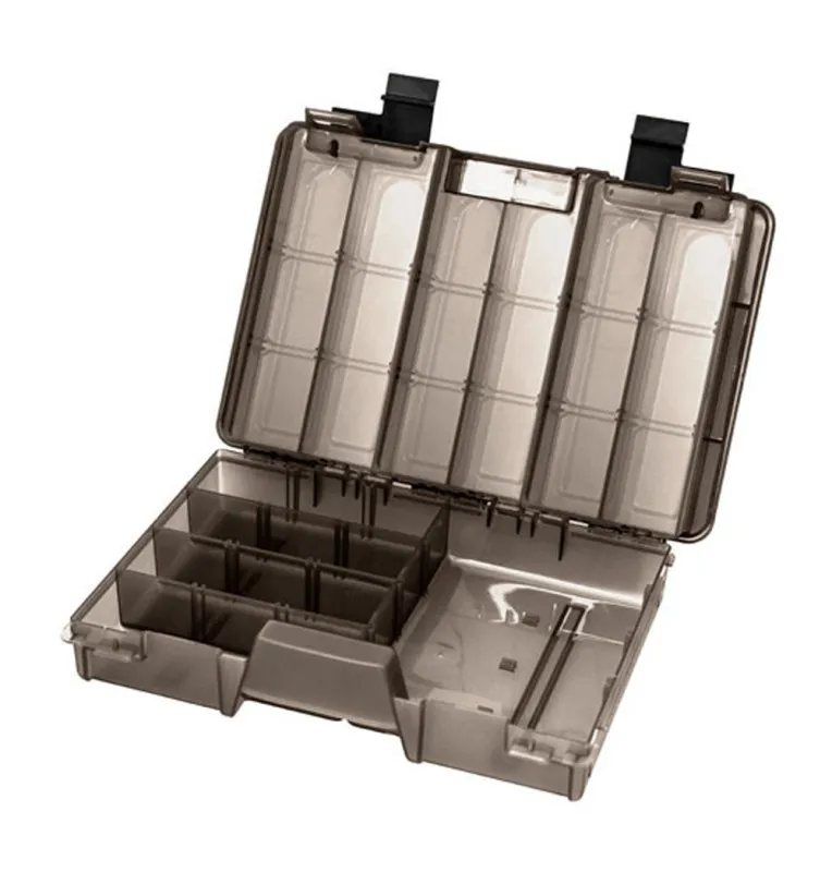 Delphin TBX Duo Kunstköderbox 274-11P Clip 274x180x63mm Tacklebox Köderbox Durchsichtig-Tackle Boxen-JJ-Fishing