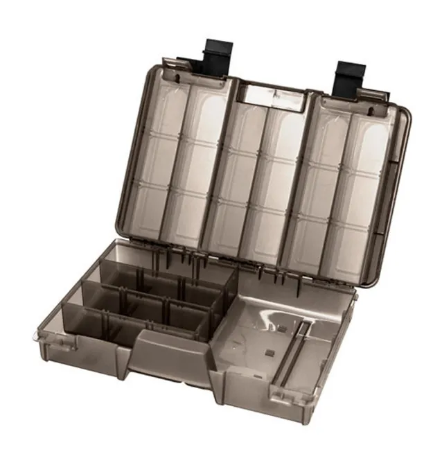 Delphin TBX Duo Kunstköderbox 274-11P Clip 274x180x63mm Tacklebox Köderbox Durchsichtig-Tackle Boxen-JJ-Fishing