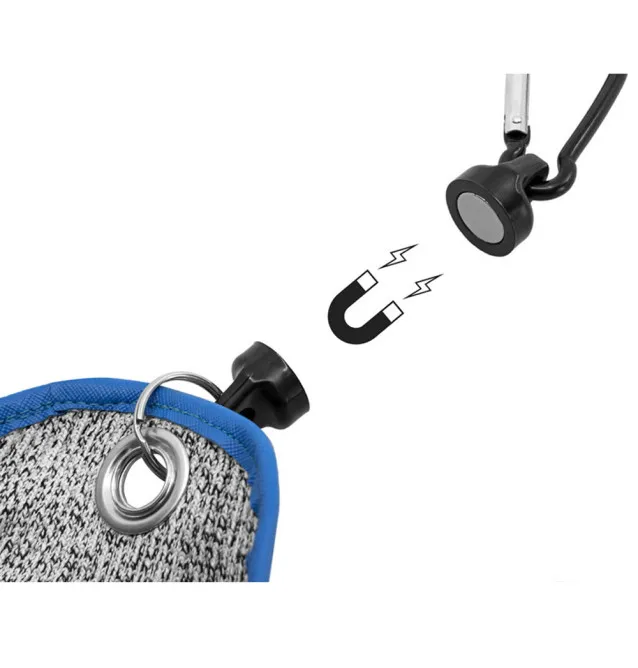 Delphin Hazard Waller Glove Right with magnetic closure Wels Glove Landing Glove-Masks, gloves & Co-JJ-Fishing