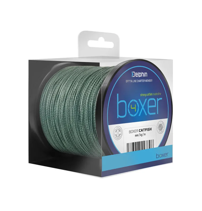 Delphin Boxer 4 Grün Ø 1,00mm 78,2kg 250m geflochtene Hauptschnur Wels Schnur Braided Line-Schnüre-JJ-Fishing