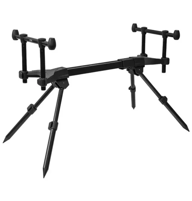 Delphin Bronx 2G Stalx Rod Pod schwarz Rutenauflage British Style-Rod Pod´s, Banksticks & Buzzerbars-JJ-Fishing