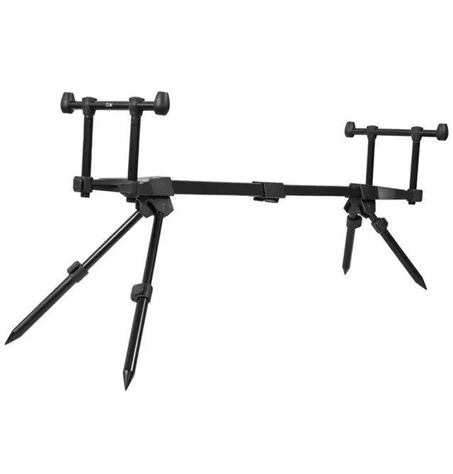 Delphin Bronx 2G Stalx Rod Pod schwarz Rutenauflage British Style-Rod Pod´s, Banksticks & Buzzerbars-JJ-Fishing