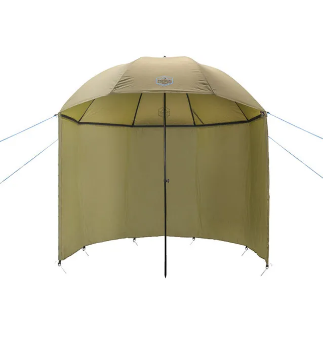 Delphin Monzun Master Regenschirm mit Seitenwand Angelschirm Extra Stabil mit Verankerungen-Schirme & Zelte-JJ-Fishing