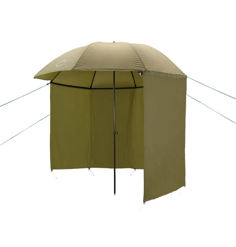 Delphin Monzun Master Regenschirm mit Seitenwand Angelschirm Extra Stabil mit Verankerungen-Schirme & Zelte-JJ-Fishing