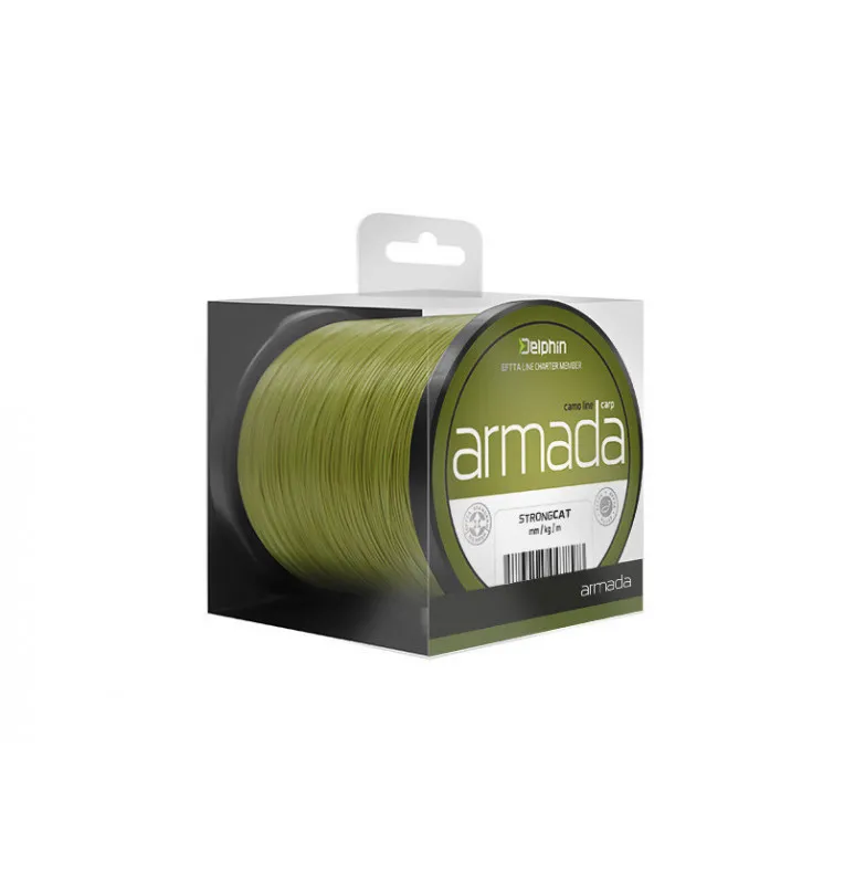 Delphin Armada Carp Green 0,25mm 4,4kg 1200m monofile Angelschnur-Schnüre-JJ-Fishing