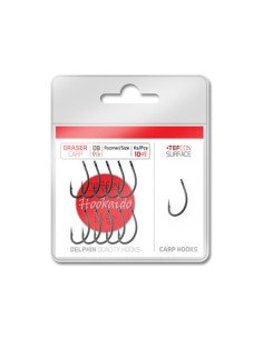 Delphin Hooks HKD Graser Tefcon Hakengröße 4, 10+1 Stück Karpfenhaken-Hook & Co-JJ-Fishing 2