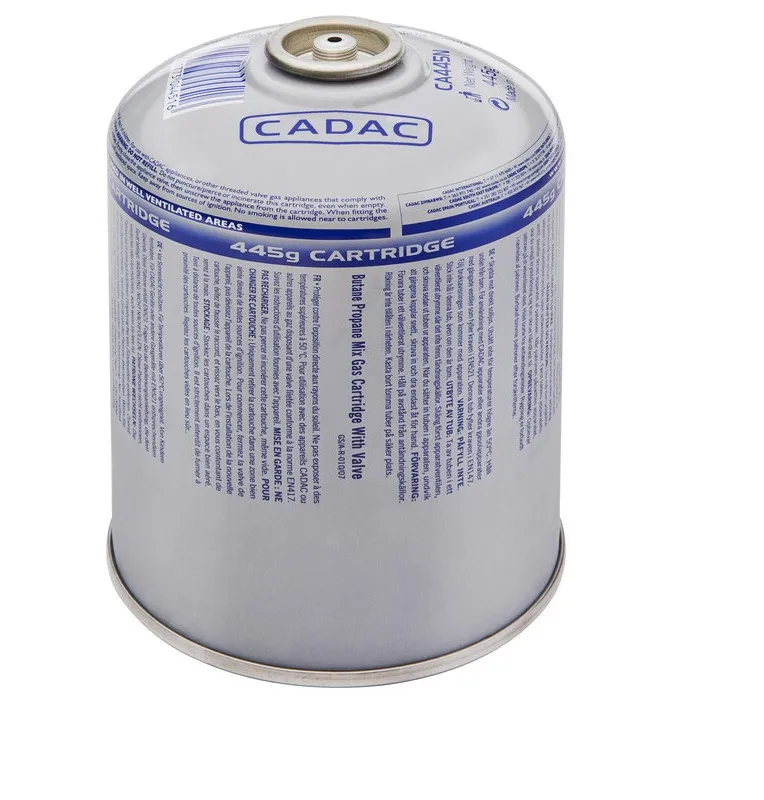 1x Cadac Gas Kartusche 445g Schraubgewinde für Camping Kocher Gewinde-Startseite-JJ-Fishing