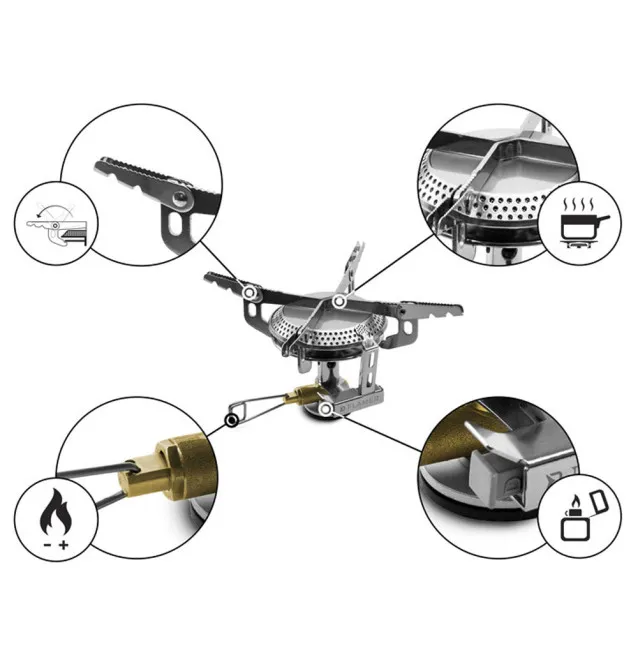 Delphin Gaskocher Flamer Stove 3000W Kocher mit Hardcase Cooking Camping-Outdoor Cooking-JJ-Fishing