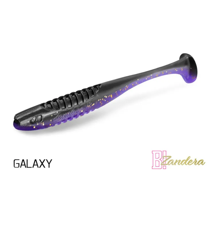Delphin ZANDERA UVs Active GALAXY 5Stk. 10cm Gummifische Zander Köder Soft Bait-Rubber fish / rubber baits-JJ-Fishing