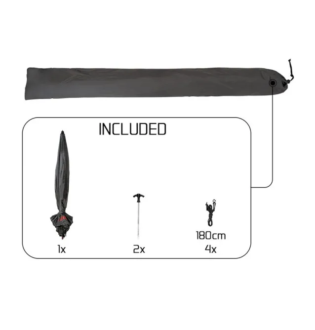 Delphin Atoma RaceShad Schirm 250cm Method Feeder Regenschirm-Schirme & Zelte-JJ-Fishing