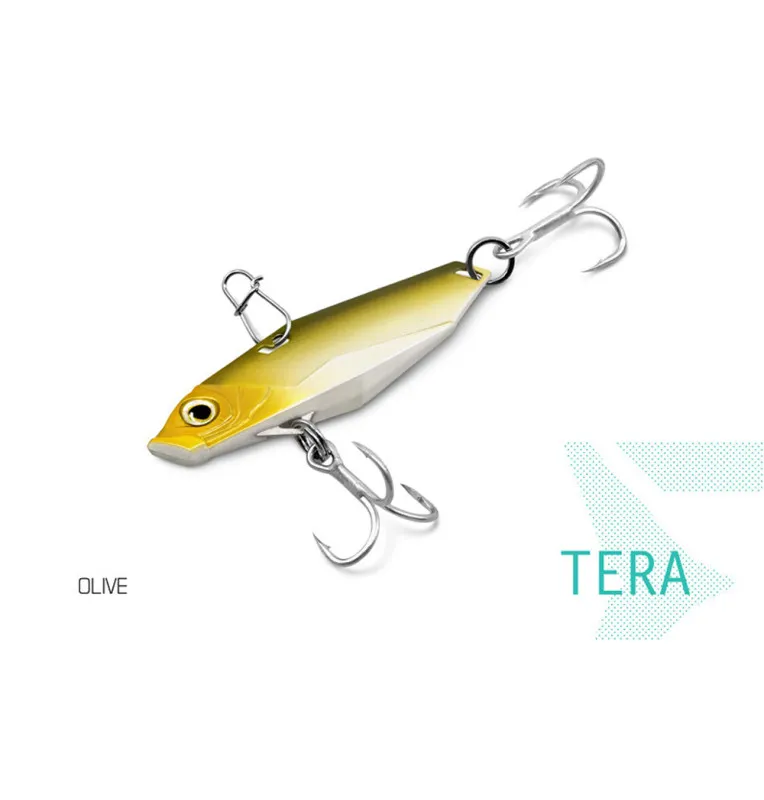 Delphin TERA Vibra Köder 12g OLIVE Blinker Vibrations Bait-Turn signals / spinning baits-JJ-Fishing