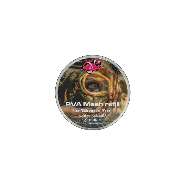 PVA Hydrospol PVA Mesh Refill 7m 15mm Slow Melt Reißfestes Material Wasserlöslich-PVA-JJ-Fishing