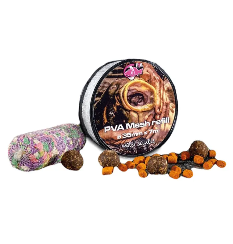 PVA Hydrospol PVA Mesh Refill 7m 35mm Slow Melt Reißfestes Material Wasserlöslich-PVA-JJ-Fishing
