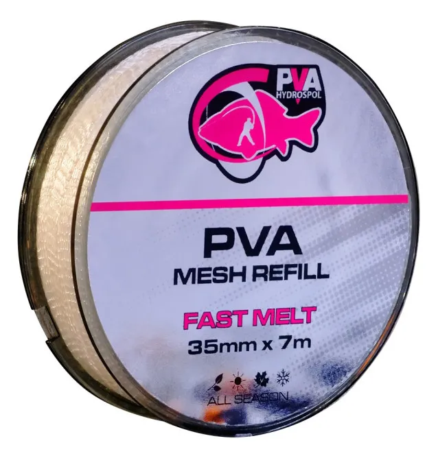 PVA Hydrospol PVA Mesh Refill 7m 35mm Fast Melt Reißfestes Material Wasserlöslich-PVA-JJ-Fishing