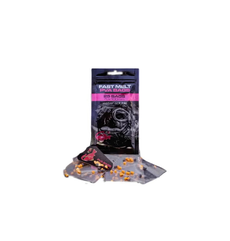 PVA Hydrospol PVA Bags 70x100mm 25 Stück Wasserlösliche Beutel-PVA-JJ-Fishing