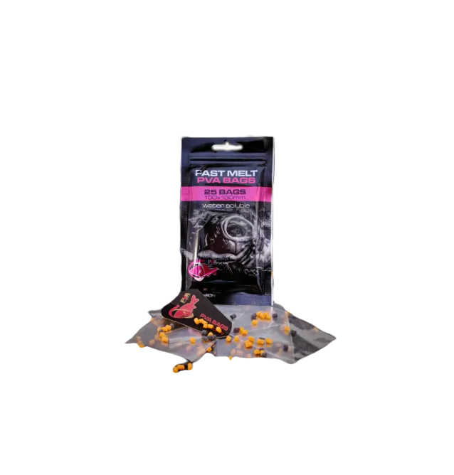 PVA Hydrospol PVA Bags 100x130mm 25 Stück Wasserlösliche Beutel-PVA-JJ-Fishing