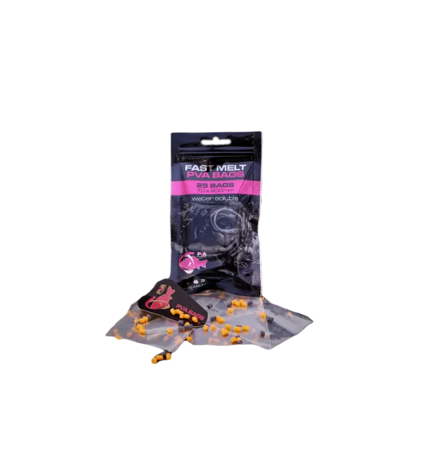 PVA Hydrospol PVA Bags 70x200mm 25 Stück Wasserlösliche Beutel-PVA-JJ-Fishing