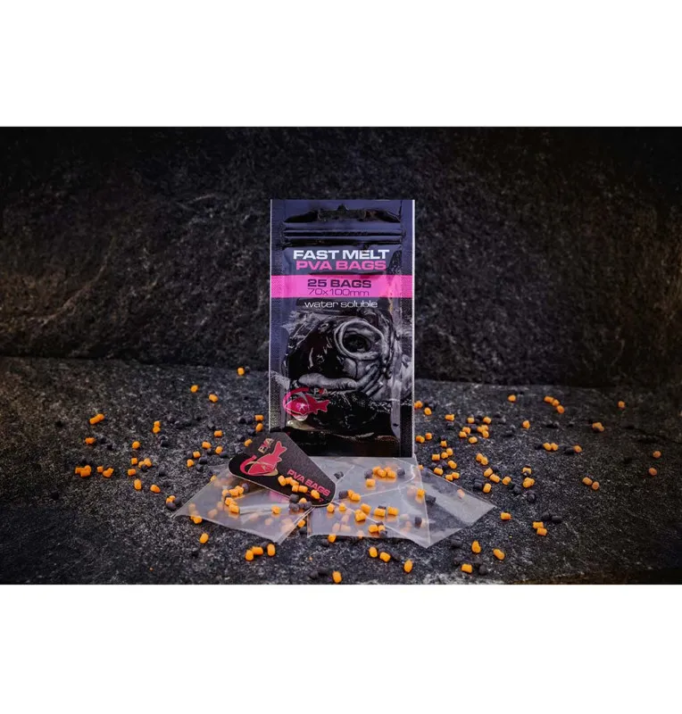 PVA Hydrospol PVA Bags 70x100mm 25 Stück Wasserlösliche Beutel-PVA-JJ-Fishing