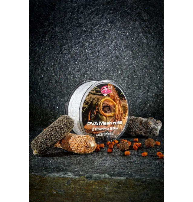 PVA Hydrospol PVA Mesh Refill 25mm Slow Melt 25m Reißfestes Material Wasserlöslich-PVA-JJ-Fishing