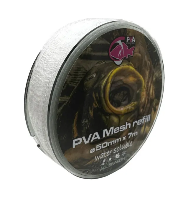PVA Hydrospol PVA Mesh Refill 7m 50mm Slow Melt Reißfestes Material Wasserlöslich-PVA-JJ-Fishing