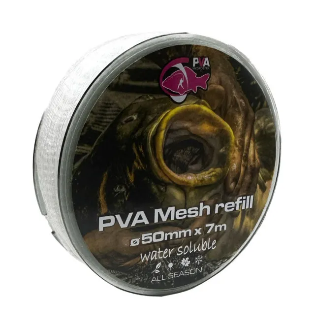 PVA Hydrospol PVA Mesh Refill 7m 50mm Slow Melt Reißfestes Material Wasserlöslich-PVA-JJ-Fishing