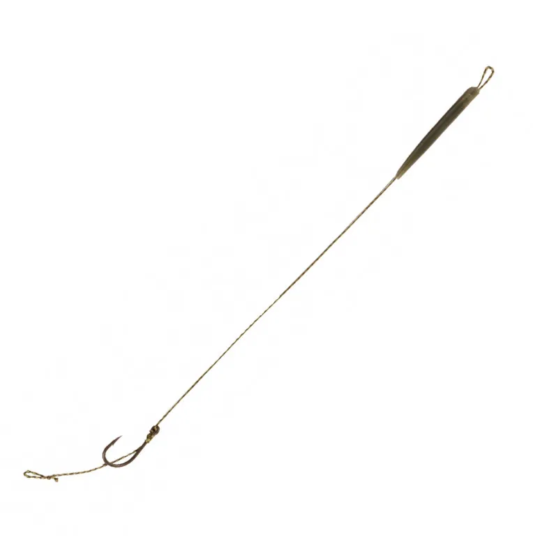 Mivardi Classic Boilie Rig Easy 2 Stück Camou Größe 4 - Karpfen Vorfach Ready to use-Vorfächer-JJ-Fishing