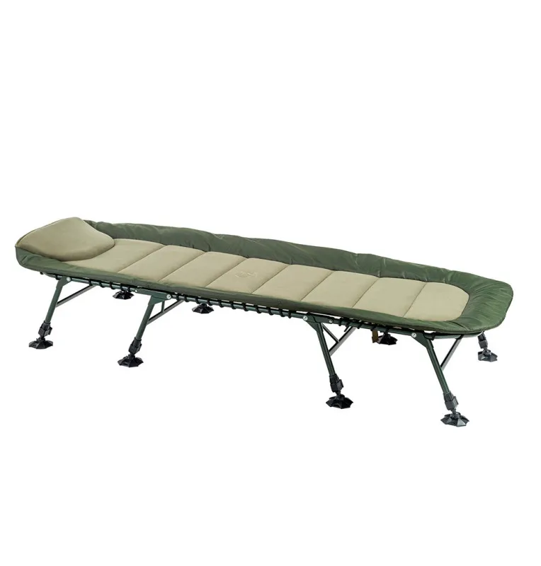Mivardi Bedchair Comfort XL8 - Angelliege 8-beinig, Karpfenliege, Campingbett-Angelliegen & Angelstühle-JJ-Fishing