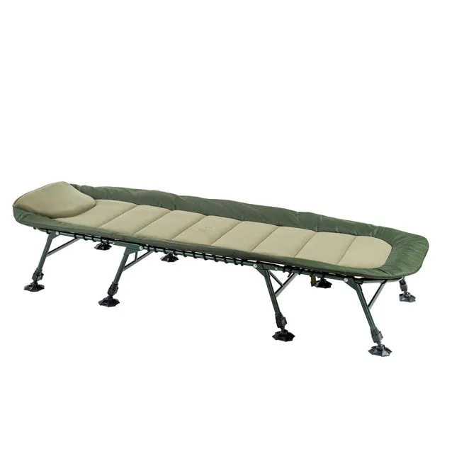 Mivardi Bedchair Comfort XL8 - Angelliege 8-beinig, Karpfenliege, Campingbett-Angelliegen & Angelstühle-JJ-Fishing
