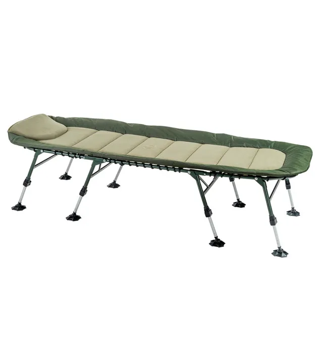 Mivardi Bedchair Comfort XL8 - Angelliege 8-beinig, Karpfenliege, Campingbett-Angelliegen & Angelstühle-JJ-Fishing