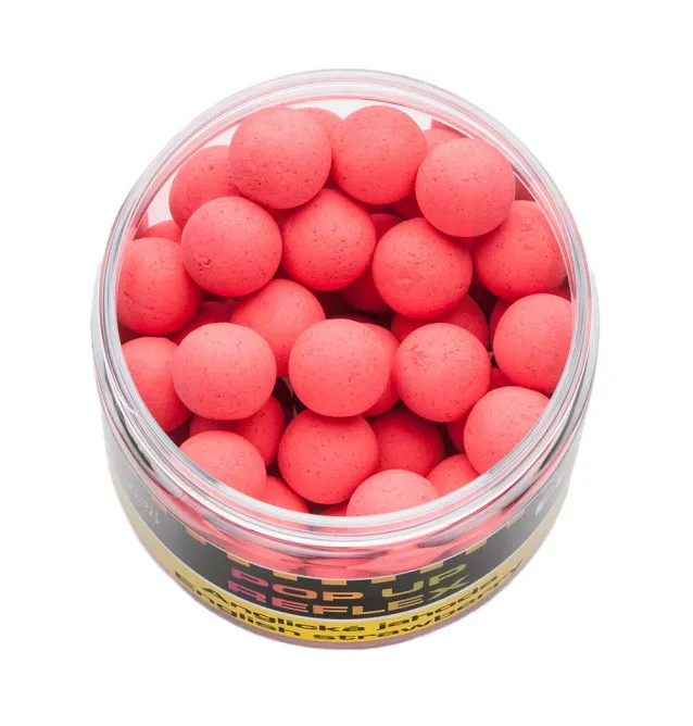 Mivardi Rapid Reflex Fluo Pop Up English Strawberry 14mm 70g High Aromatic-Pop Up´s-JJ-Fishing