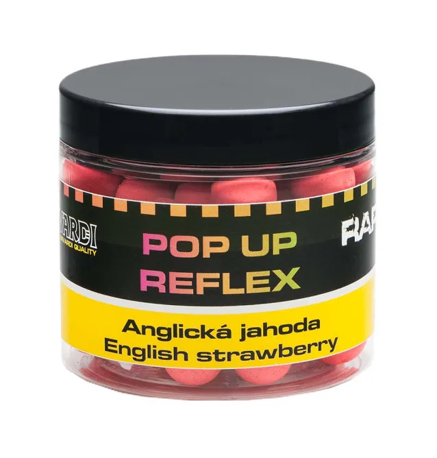 Mivardi Rapid Reflex Fluo Pop Up English Strawberry 14mm 70g High Aromatic-Pop Up´s-JJ-Fishing