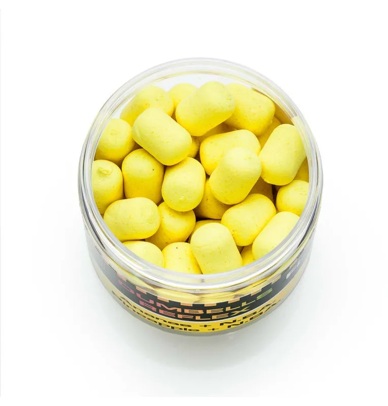 Mivardi Rapid Reflex Fluo Pop Up Dumbells Pineapple & N-Butyric Acid 70g - High Aromatic-Pop Up´s-JJ-Fishing