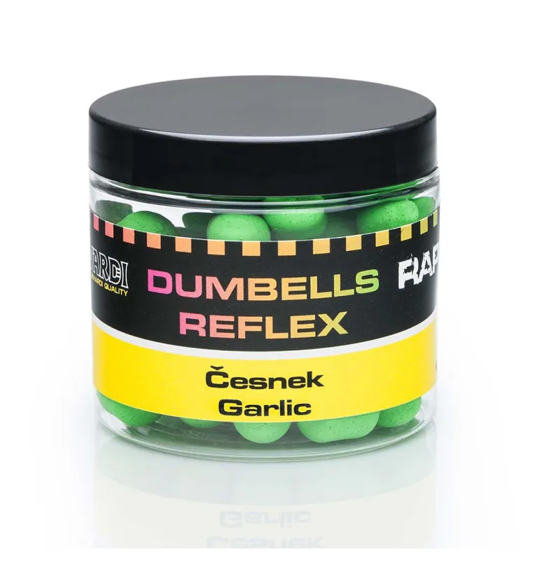 Mivardi Rapid Reflex Knoblauch Fluo Pop Up Dumbells 18mm 70g High Aromatic-Pop Up ́s-JJ-Fishing
