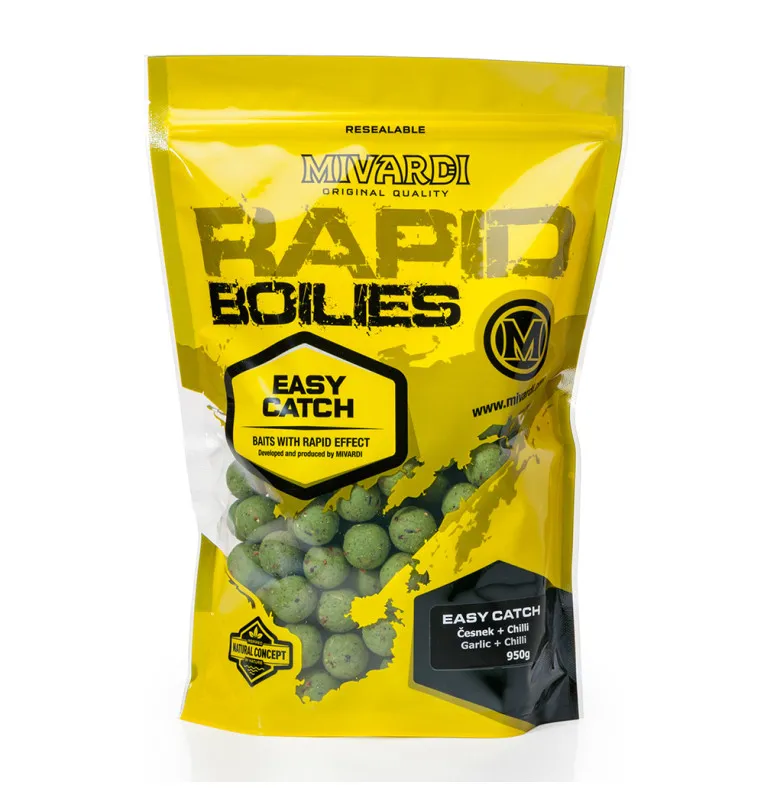 Mivardi Rapid Easy Catch Boilies Garlic & Chilli 20mm 950g-Boilies-JJ-Fishing