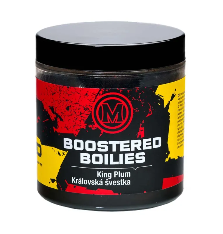 Mivardi Rapid Boostered Hookbaits King Plum 24mm Boilies 250ml Hakenköder Hochintensiev Gedipt-Hookbaits-JJ-Fishing