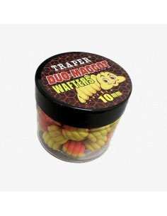 Traper Fluo Duo Color Maggot 10mm Ananas & Tutti-Frutti & Erdbeere 25g UV Active-Wafters-JJ-Fishing