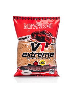 Mivardi V1 Extreme Carp Groundbait Strawberry 2850g - Stickmix, Staubfutter-Groundbait & Partikelfutter-JJ-Fishing 2